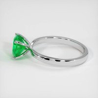 1.32 Ct. Emerald Ring, 18K White Gold 4