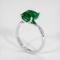 2.62 Ct. Emerald Ring, 18K White Gold 2