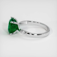 2.62 Ct. Emerald Ring, 18K White Gold 4