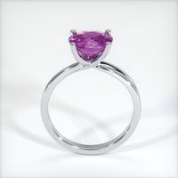 3.58 Ct. Pinkish Purple Sapphire Ring, 18K White Gold 3