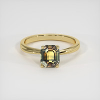 1.79 Ct. Bi Color Sapphire Ring, 10K Yellow Gold 1