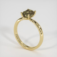 1.79 Ct. Bi Color Sapphire Ring, 10K Yellow Gold 2