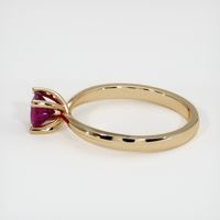 0.63 Ct. Ruby Ring, 14K Yellow Gold 4
