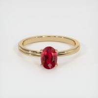 1.01 Ct. Ruby Ring, 14K Yellow Gold 1