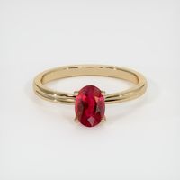 1.01 Ct. Ruby Ring, 14K Yellow Gold 1