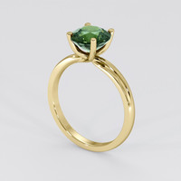 2.23 Ct. Green Sapphire Ring, 14K Yellow Gold 2