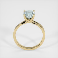 2.00 Ct. Greenish Blue Sapphire Ring, 14K Yellow Gold 3