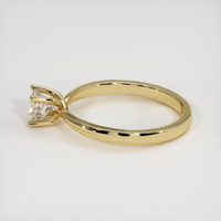 0.66 Ct. Peach Sapphire Ring, 14K Yellow Gold 4