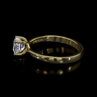 0.77 Ct. Sapphire Ring, 14K Yellow Gold 4