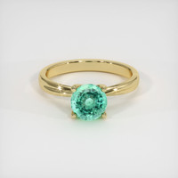 1.50 Ct. Emerald Ring, 18K Yellow Gold 1