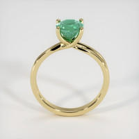 1.50 Ct. Emerald Ring, 18K Yellow Gold 3