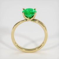 1.32 Ct. Emerald Ring, 18K Yellow Gold 3