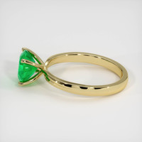 1.32 Ct. Emerald   Ring, 18K Yellow Gold 4