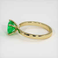 1.32 Ct. Emerald Ring, 18K Yellow Gold 4