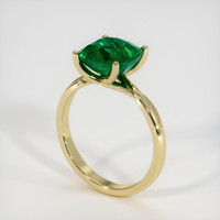 2.62 Ct. Emerald Ring, 18K Yellow Gold 2