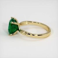 2.62 Ct. Emerald Ring, 18K Yellow Gold 4