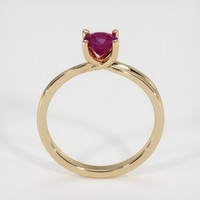 0.63 Ct. Ruby Ring, 18K Yellow Gold 3