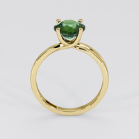 2.23 Ct. Green Sapphire Ring, 18K Yellow Gold 3