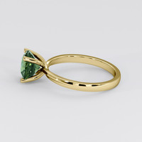 2.23 Ct. Green Sapphire Ring, 18K Yellow Gold 4