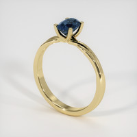 1.07 Ct. Sapphire Ring, 18K Yellow Gold 2