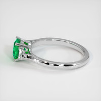0.86 Ct. Emerald Ring, Platinum 950 4