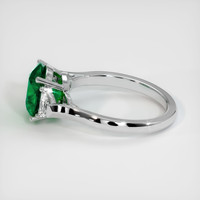 2.22 Ct. Emerald Ring, 18K White Gold 4