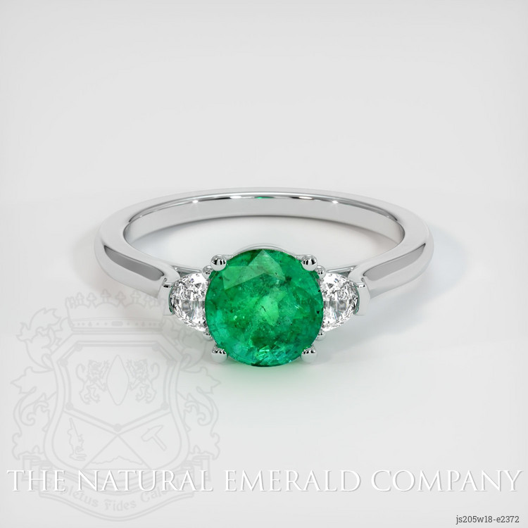Emerald Ring 1.11 Ct. 18K White Gold | The Natural Emerald Company