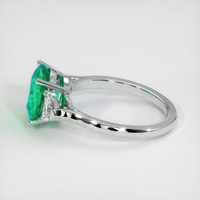 2.56 Ct. Emerald Ring, 18K White Gold 4