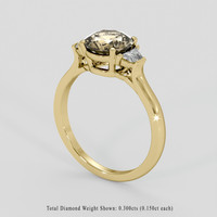 1.77 Ct. Brown Sapphire Ring, 14K Yellow Gold 2