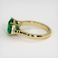 2.22 Ct. Emerald Ring, 18K Yellow Gold 4