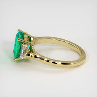 2.56 Ct. Emerald Ring, 18K Yellow Gold 4