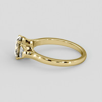 1.77 Ct. Brown Sapphire Ring, 18K Yellow Gold 4