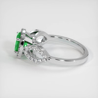 0.94 Ct. Emerald Ring, Platinum 950 4