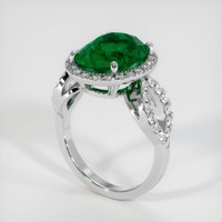 4.54 Ct. Emerald Ring, Platinum 950 2