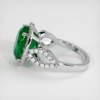 4.54 Ct. Emerald   Ring, Platinum 950 4