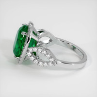 4.54 Ct. Emerald Ring, Platinum 950 4