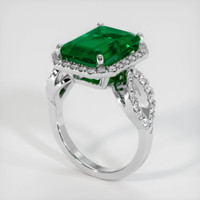 4.76 Ct. Emerald Ring, Platinum 950 2