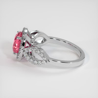 2.09 Ct. Padparadscha Sapphire Ring, Platinum 950 4