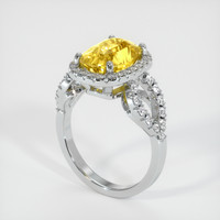 4.40 Ct. Sapphire Ring, Platinum 950 2