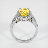 4.40 Ct. Yellow Sapphire Ring, Platinum 950 3