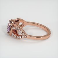 1.13 Ct. Pink Sapphire Ring, 14K Rose Gold 4