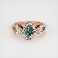 1.01 Ct. Sapphire Ring, 14K Rose Gold 1