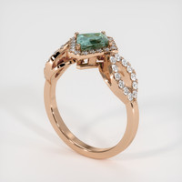 1.01 Ct. Sapphire Ring, 14K Rose Gold 2