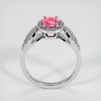 1.15 Ct. Padparadscha Sapphire Ring, 14K White Gold 3