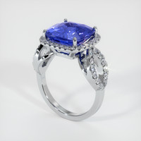 7.12 Ct. Sapphire Ring, 18K White Gold 2
