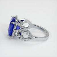 7.12 Ct. Sapphire Ring, 18K White Gold 4