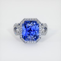 7.71 Ct. Sapphire Ring, 18K White Gold 1