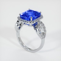 7.71 Ct. Sapphire Ring, 18K White Gold 2