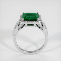 3.09 Ct. Emerald Ring, 18K White Gold 3