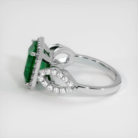 3.09 Ct. Emerald Ring, 18K White Gold 4